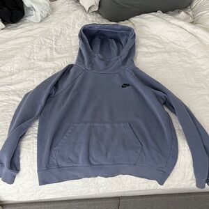 Nike Slate Blue Scoop Neck Pullover Hoodie